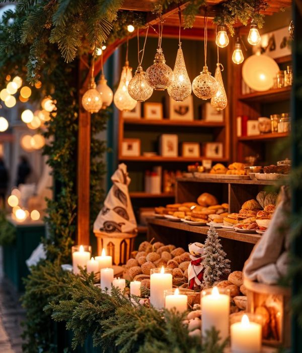Christmas Market Decor Ideas | #Christmas #photography #Winter #candles #stylish